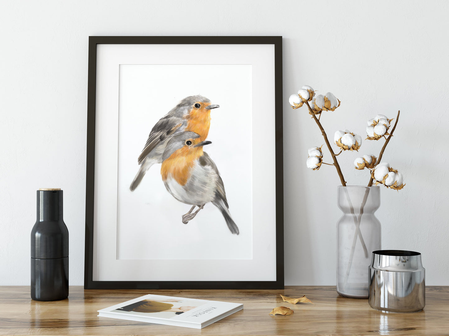 Robin Bird Friendship Art Print