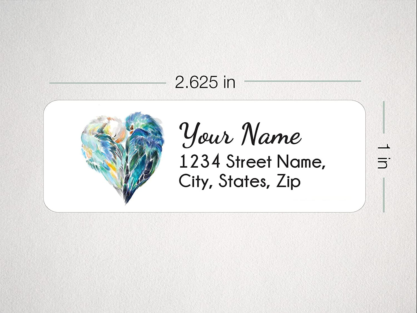 Lovebird Personalized Address Label