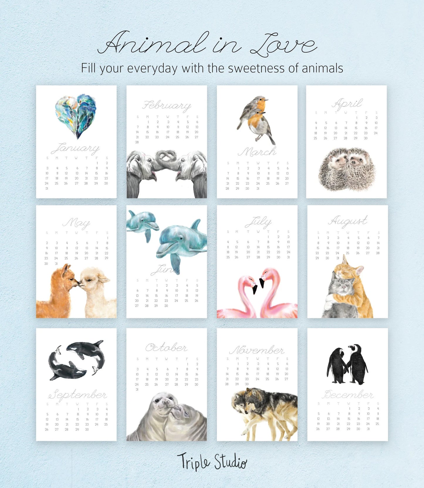 2024 Desk Calendar: Dear Love