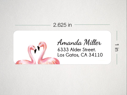 Pink FlamingoPersonalized Address Label