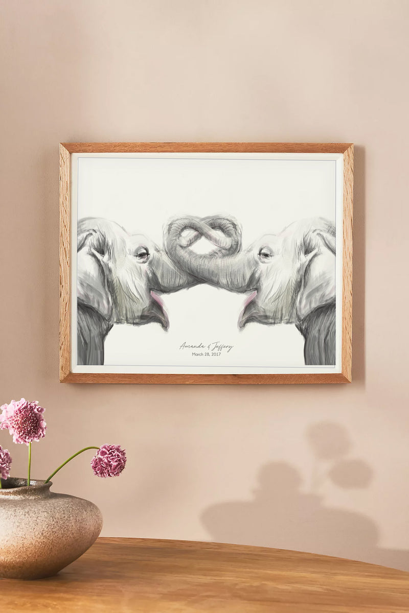 Personalized Wall Art with Names and Date