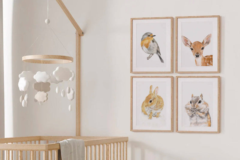 Woodland Themed Nursery Art Prints