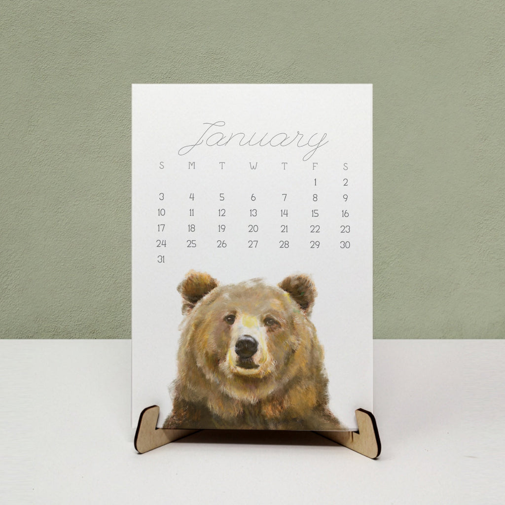 2027 Desk Calendar: Woodland