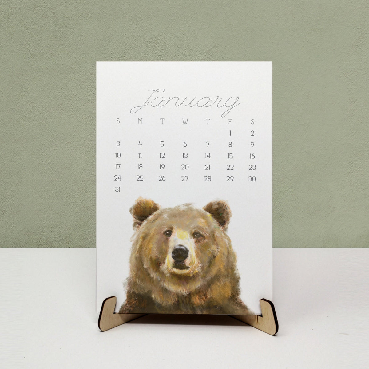 2027 Desk Calendar: Woodland