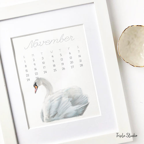 2026 Desk Calendar: Bird