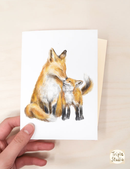 Lovely Mama Fox Card | Baby Shower Card | New Mom | Maternity
