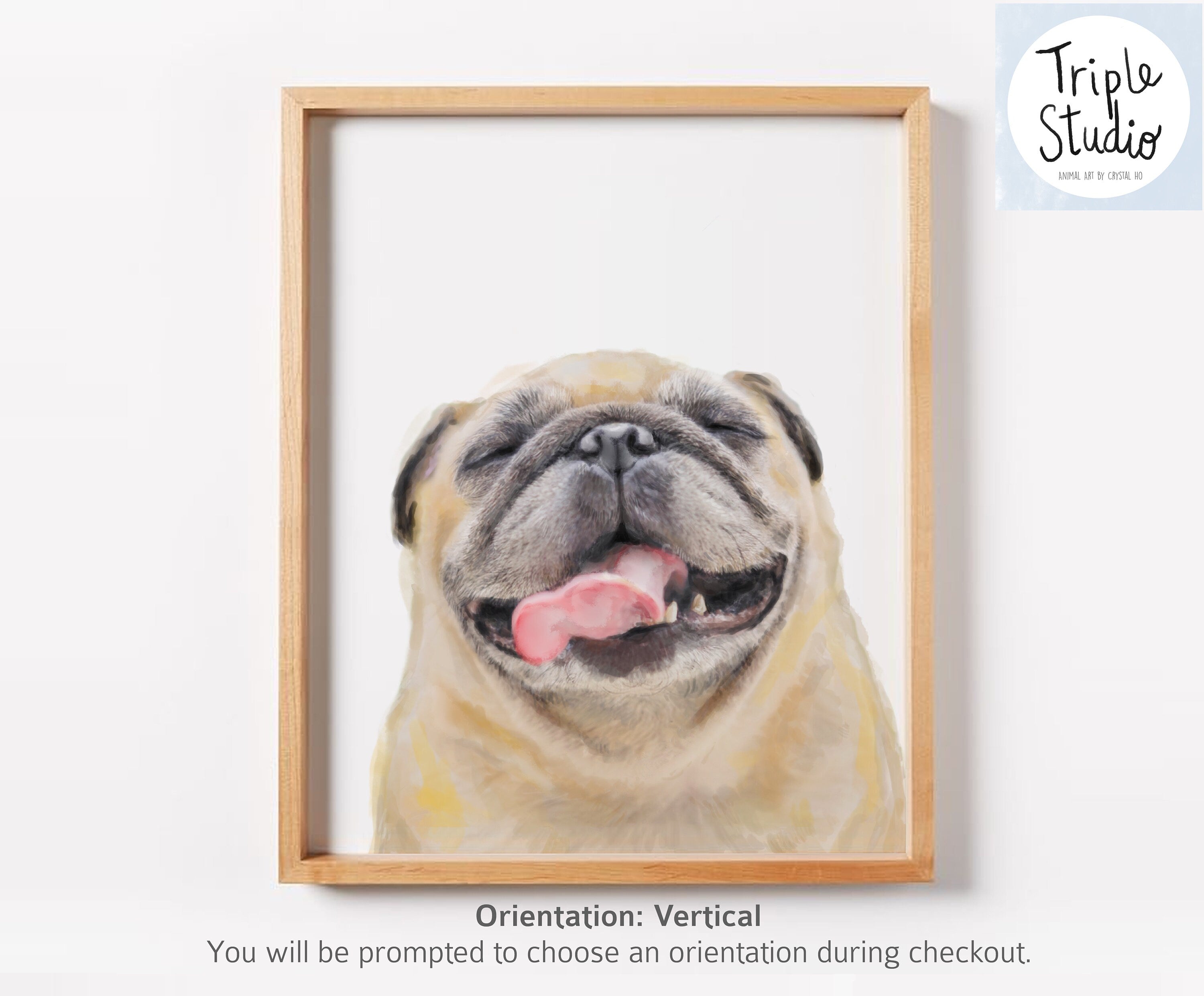 Pug Art Print