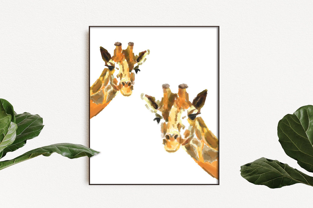 Giraffes Art Print