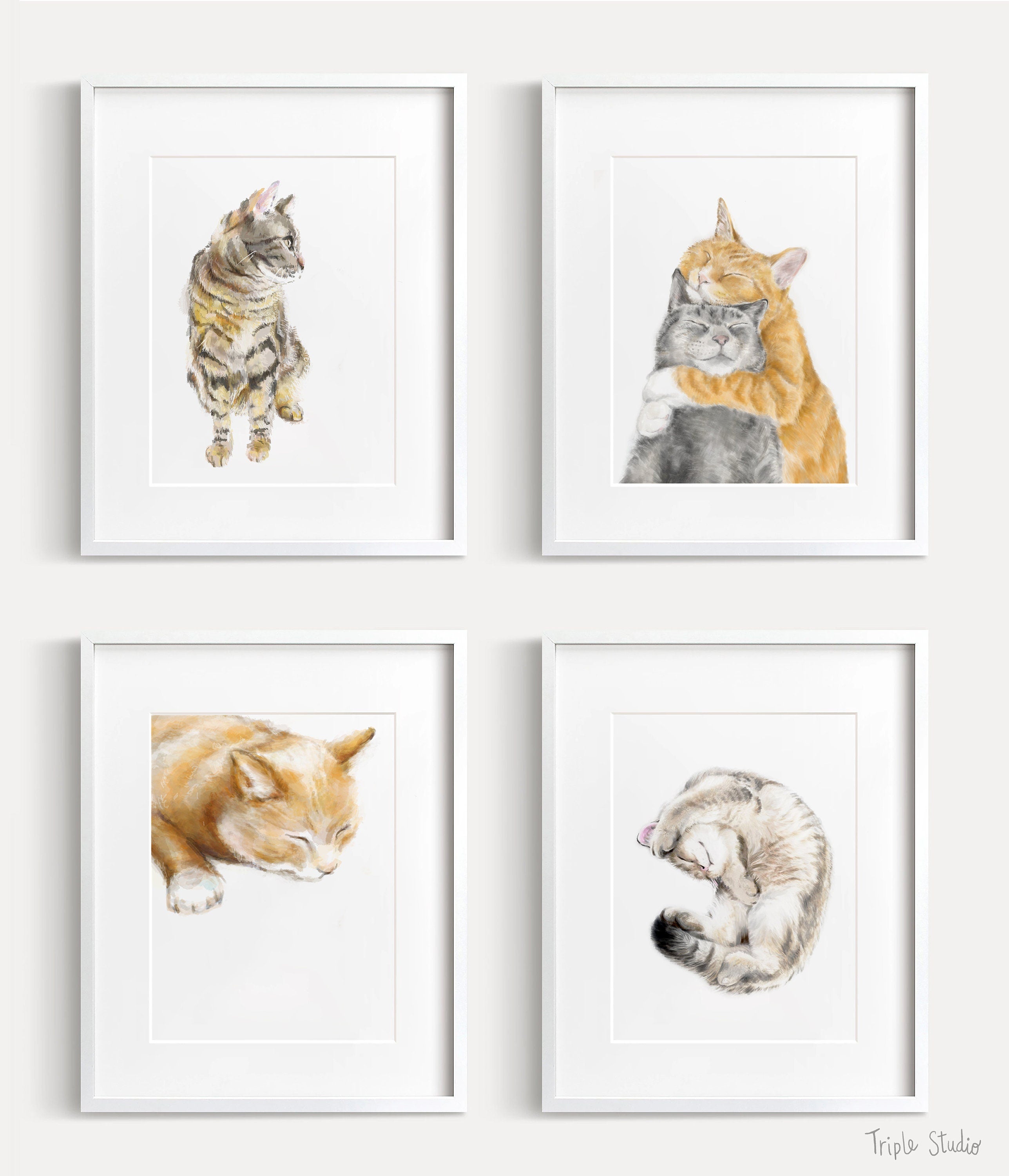 Orange Cat Art Print