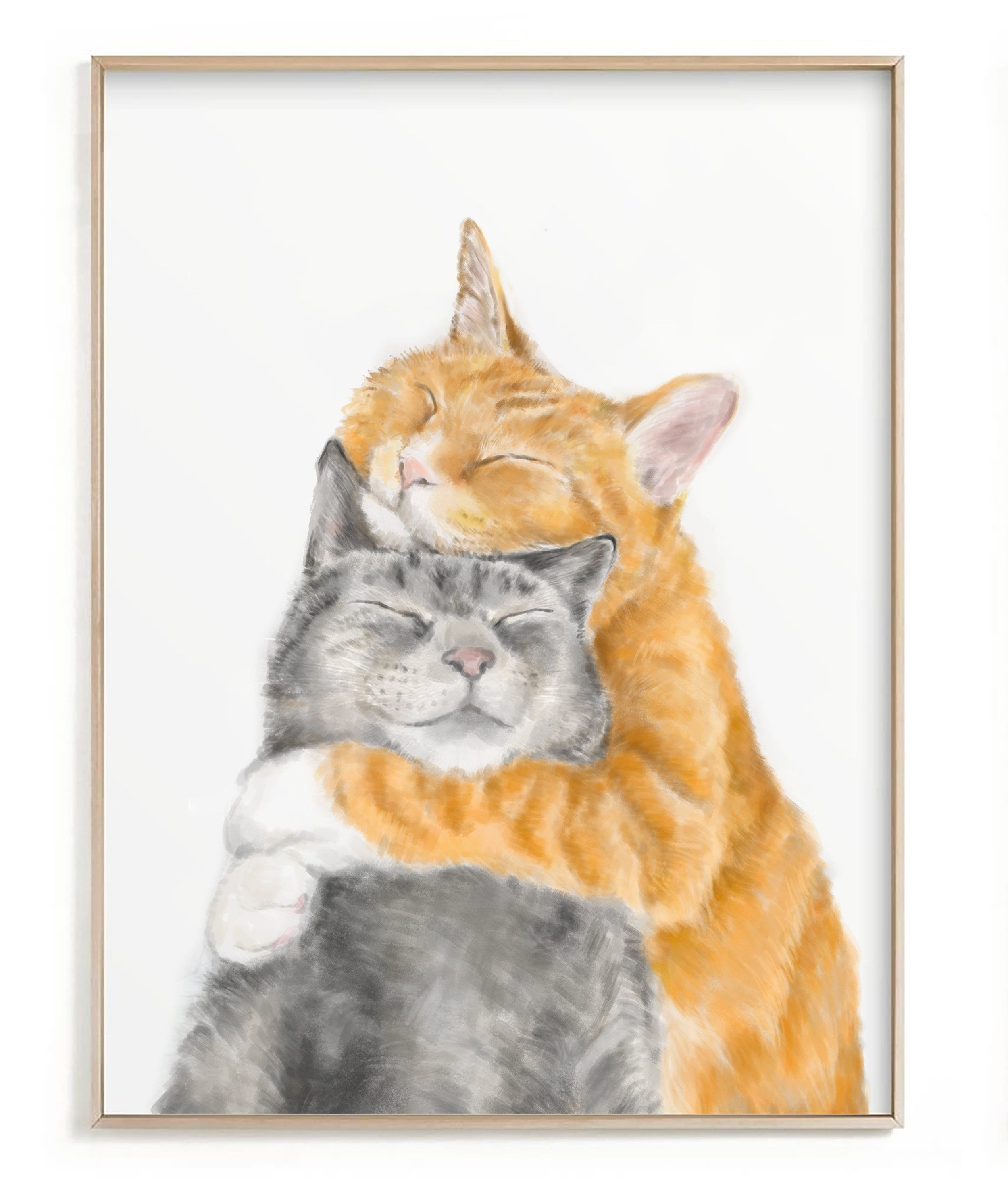 Cat in Love Art Print
