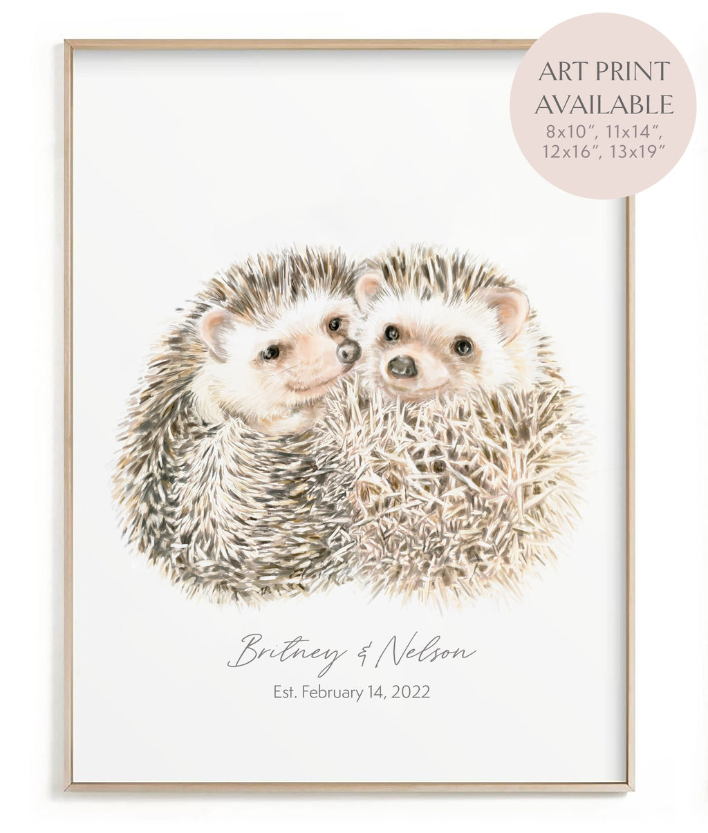 Hedgehogs Hug Card
