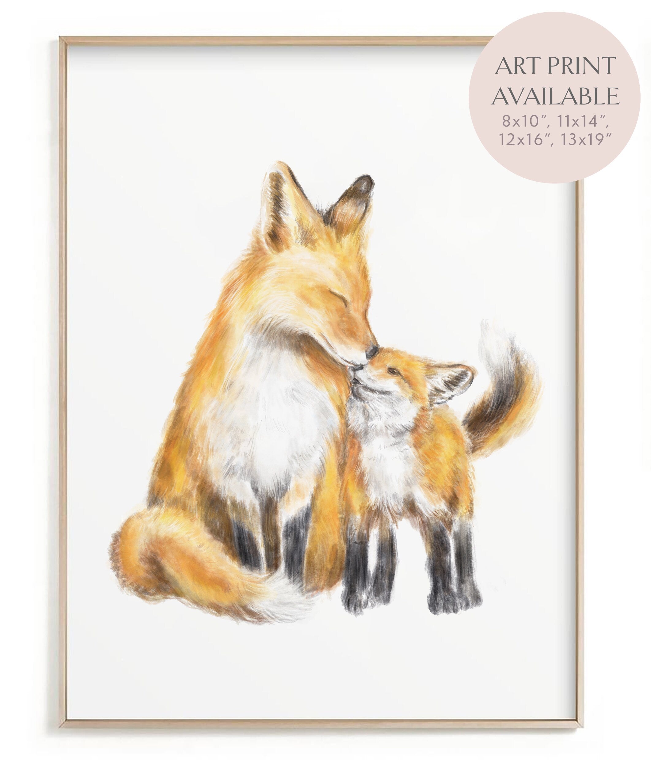 Lovely Mama Fox Card | Baby Shower Card | New Mom | Maternity