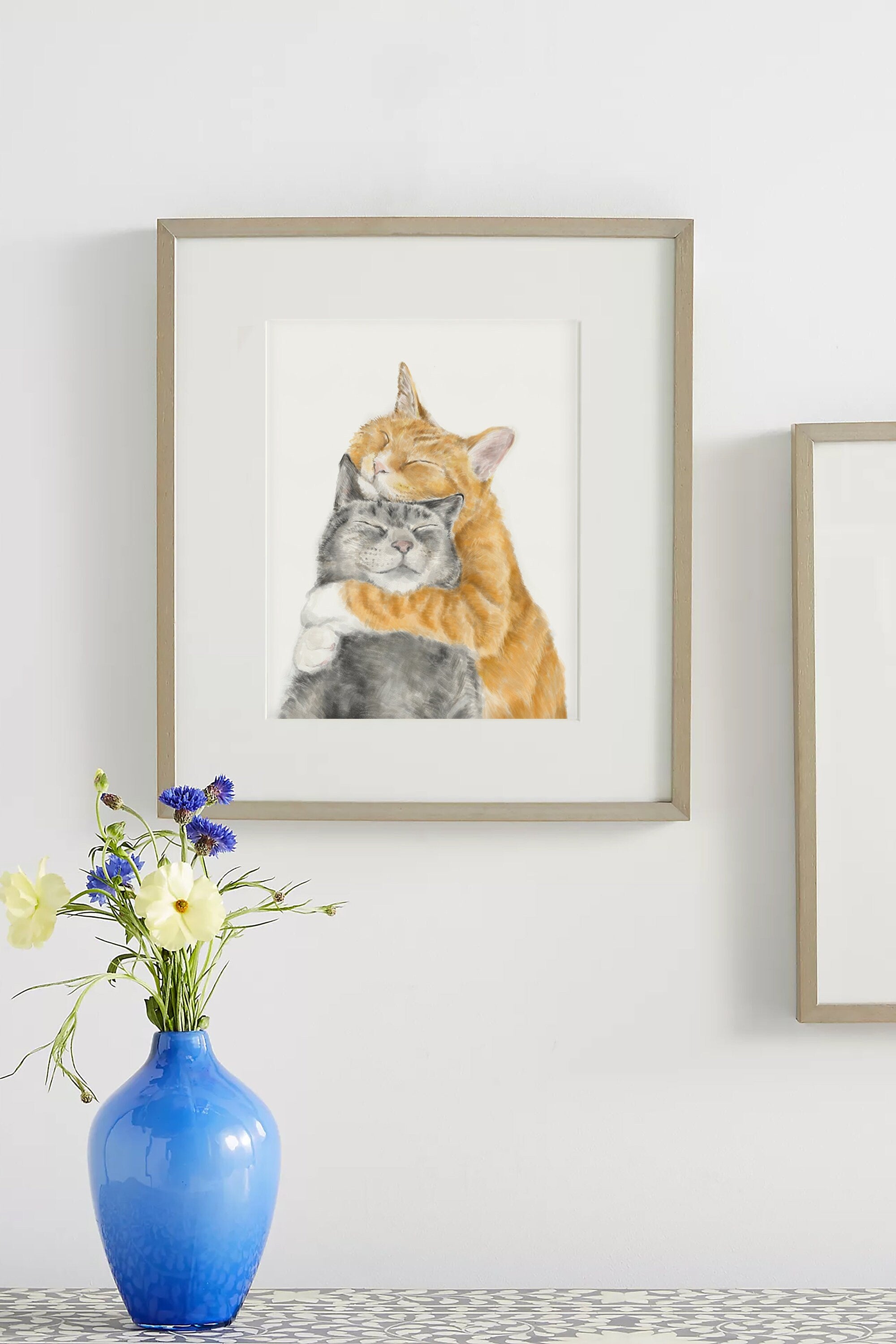 Cat in Love Art Print