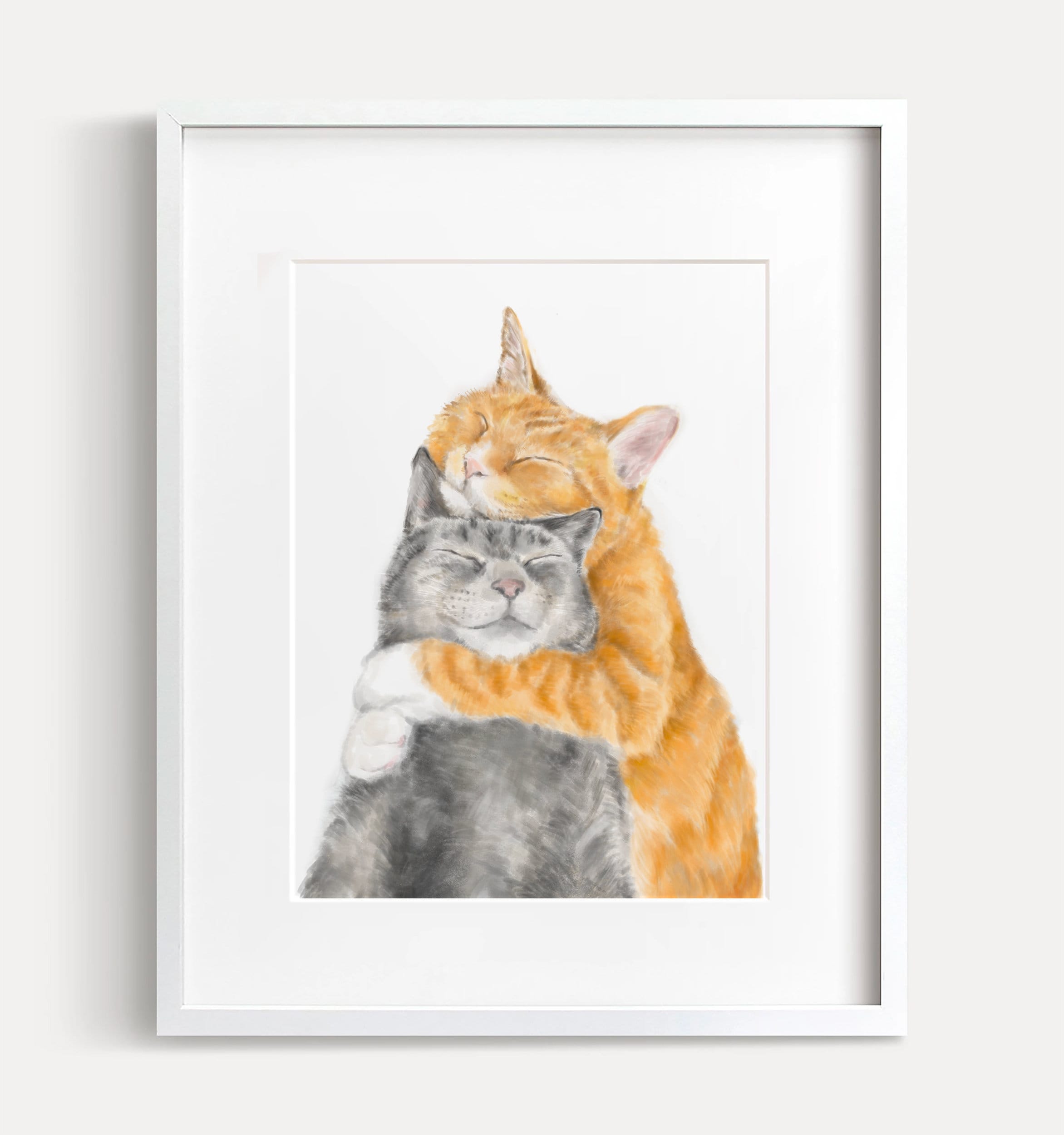 Cat in Love Art Print