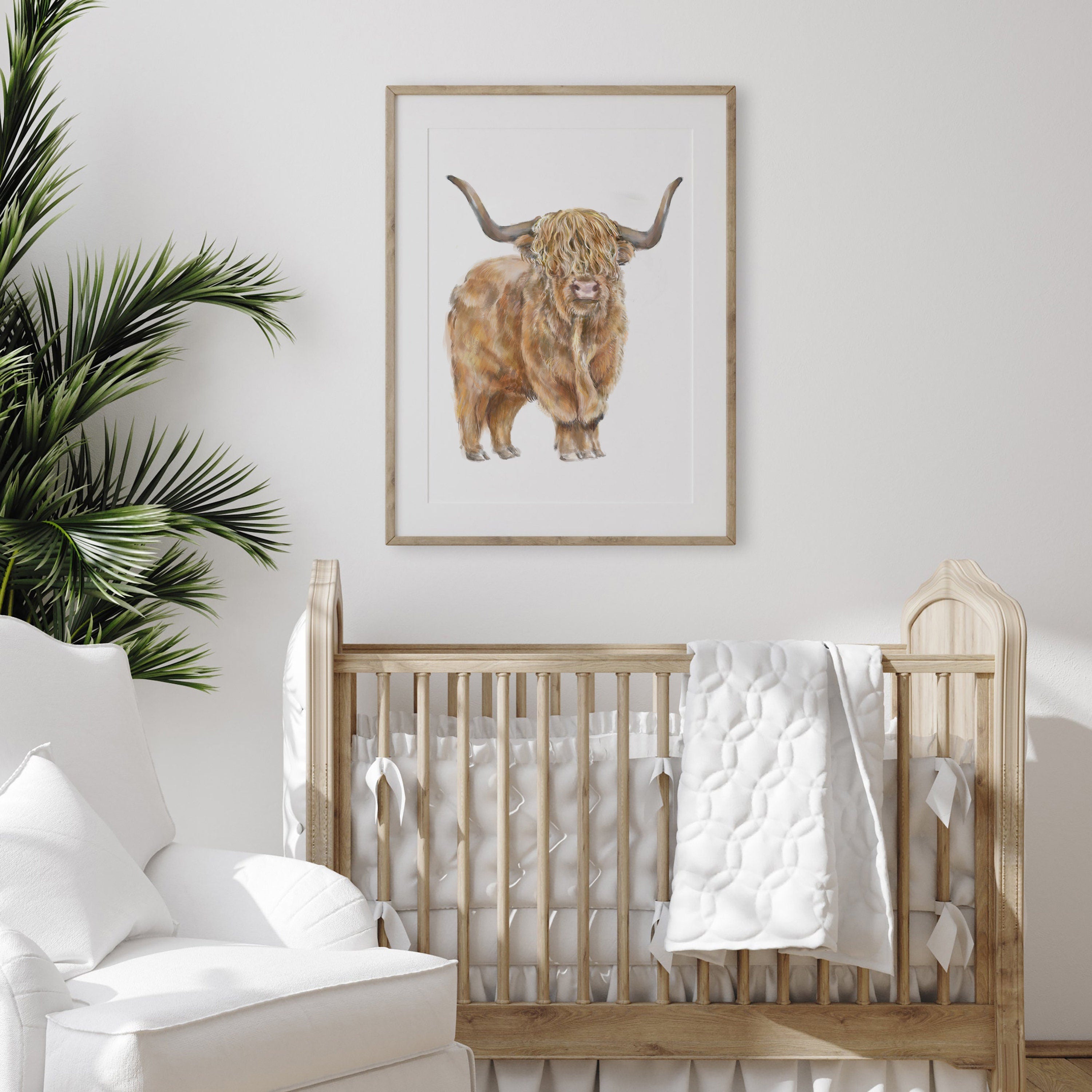Highland Cow Art Print