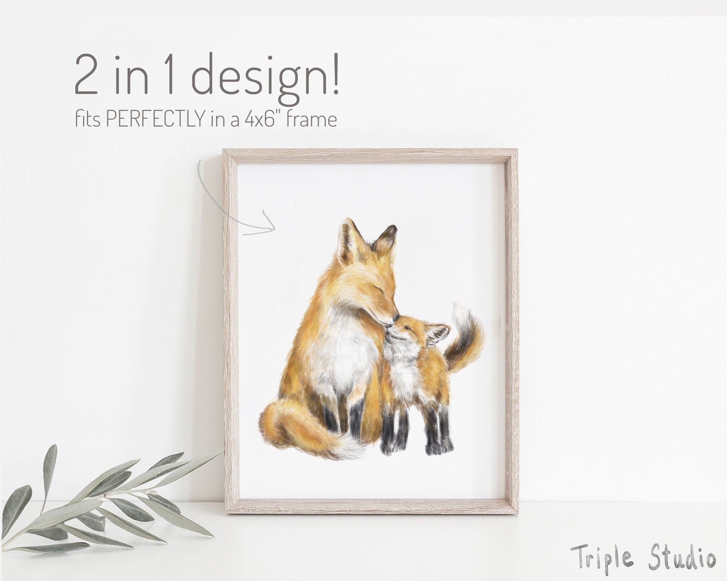 Lovely Mama Fox Card | Baby Shower Card | New Mom | Maternity