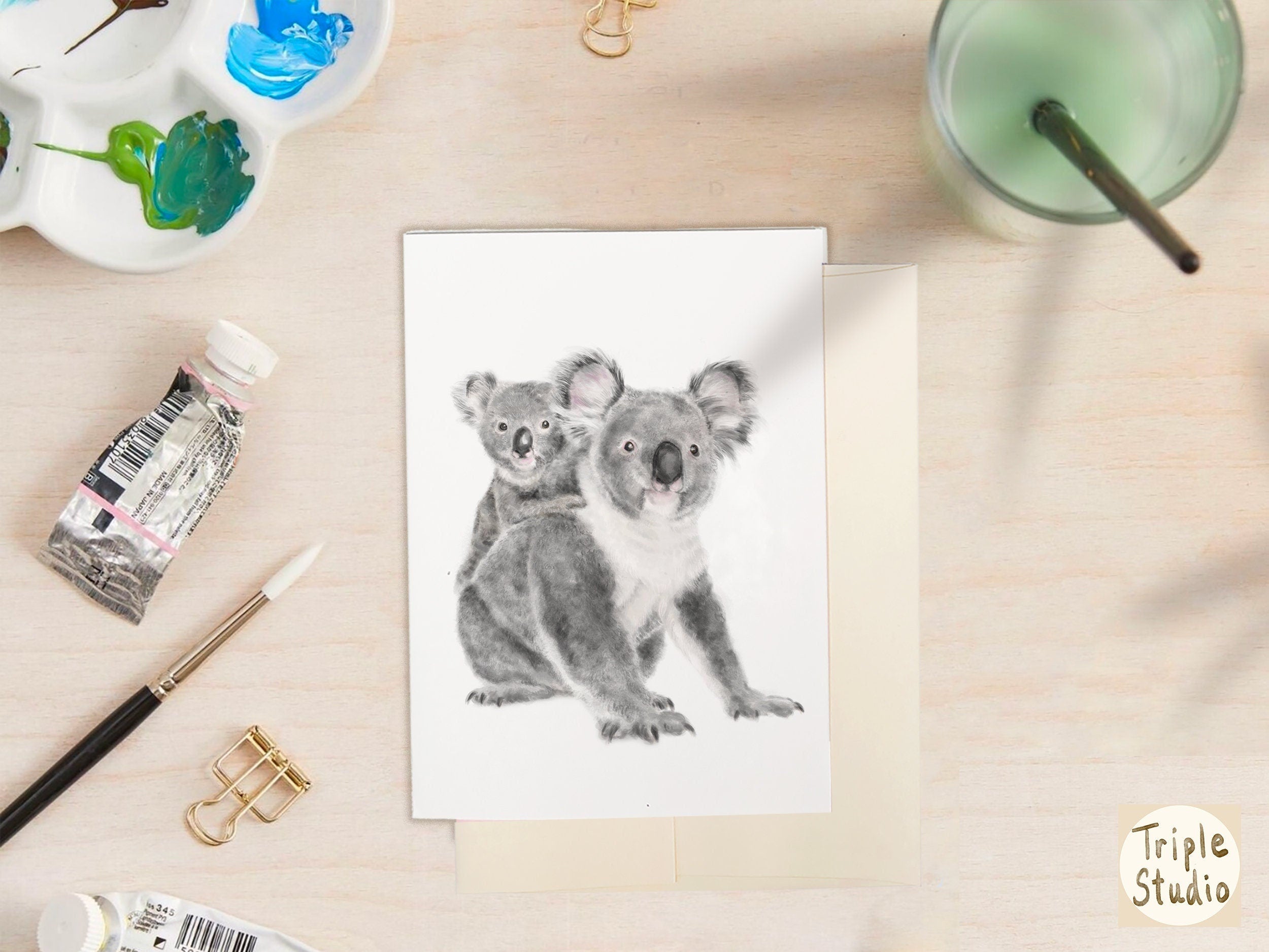 Koala Joey and Mom Card
