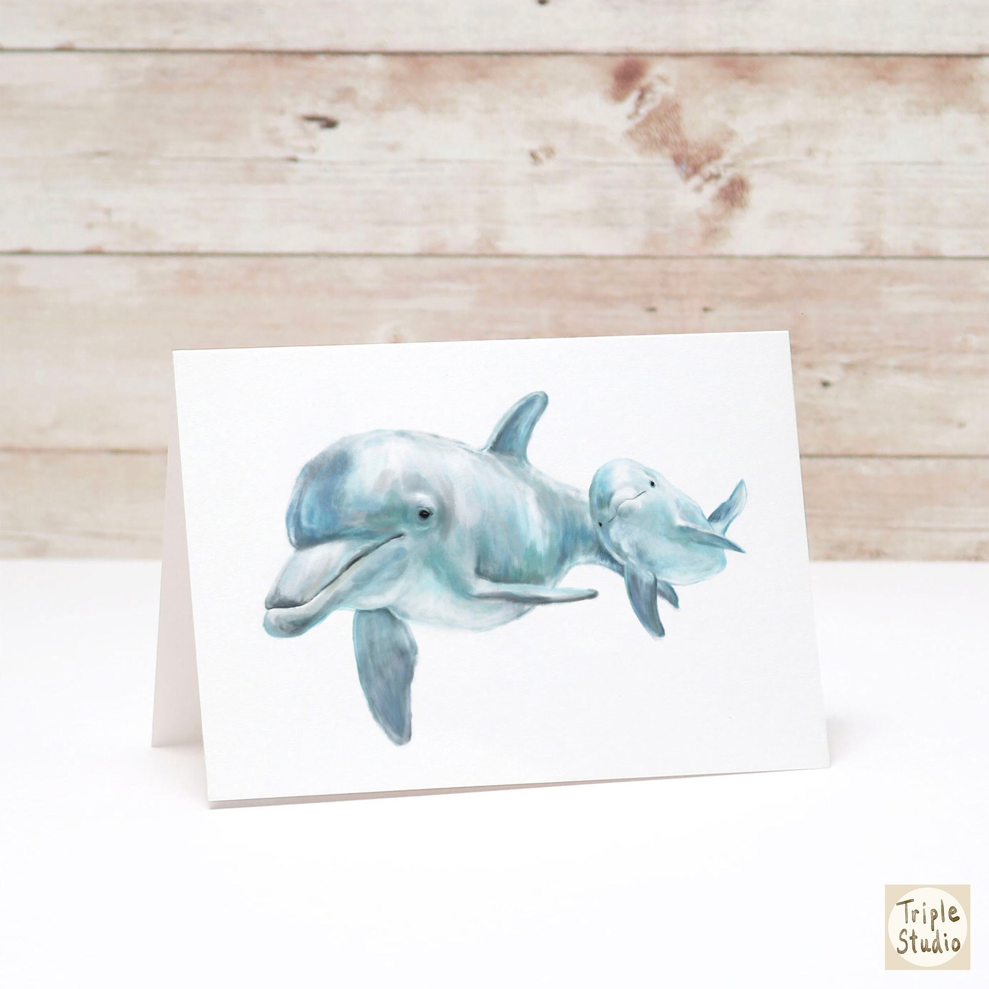 Dolphin Mom & Baby Card