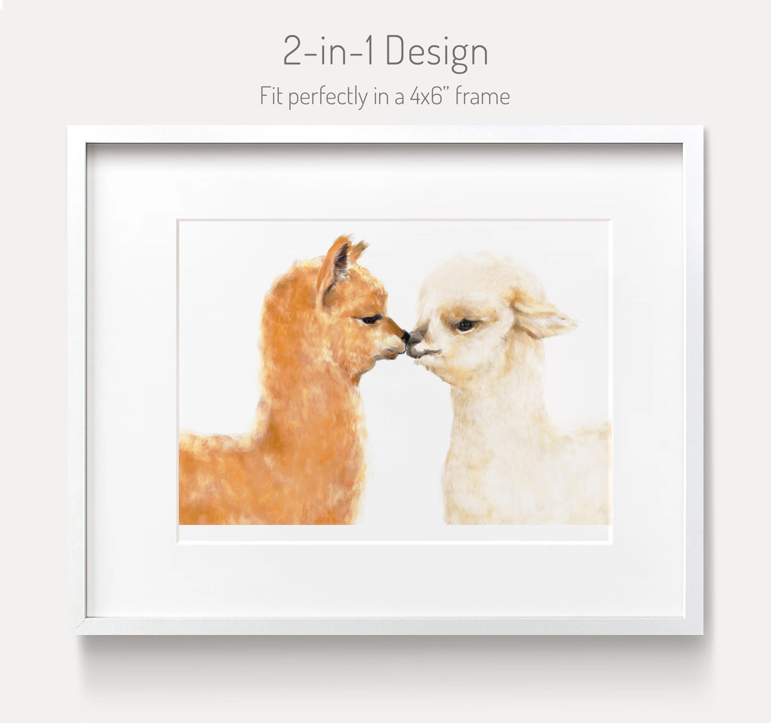 Alpaca in Love Card