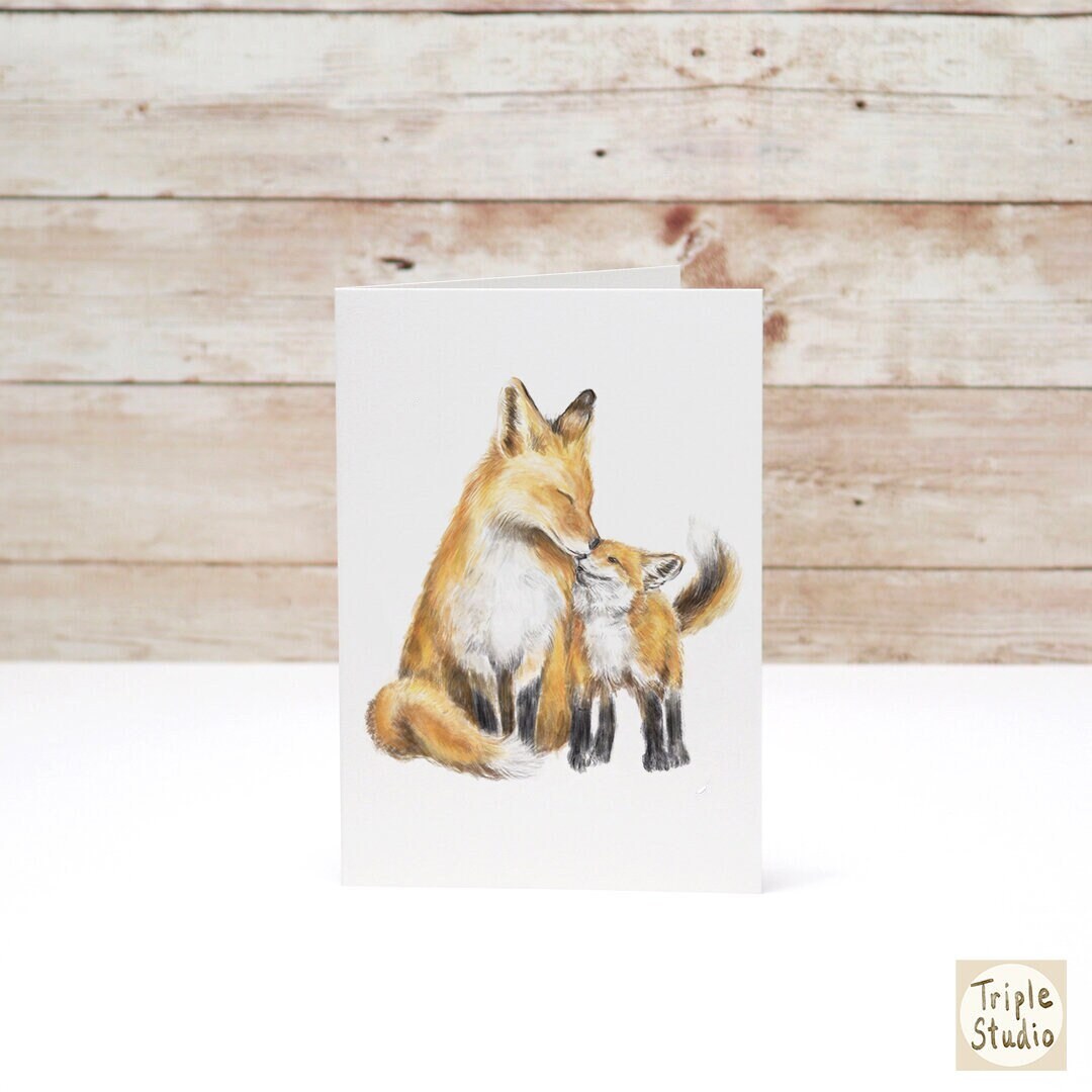 Lovely Mama Fox Card | Baby Shower Card | New Mom | Maternity