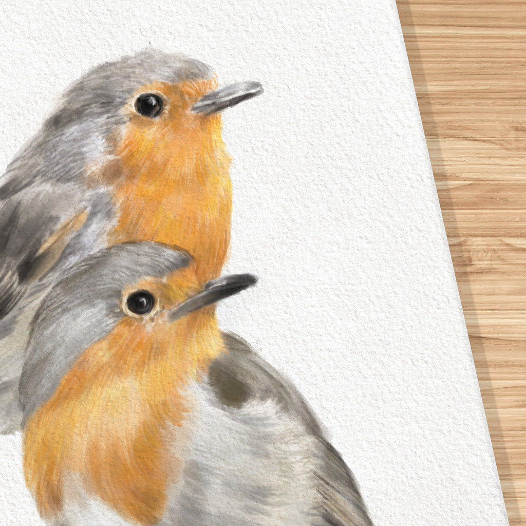 Robin Bird Friendship Art Print