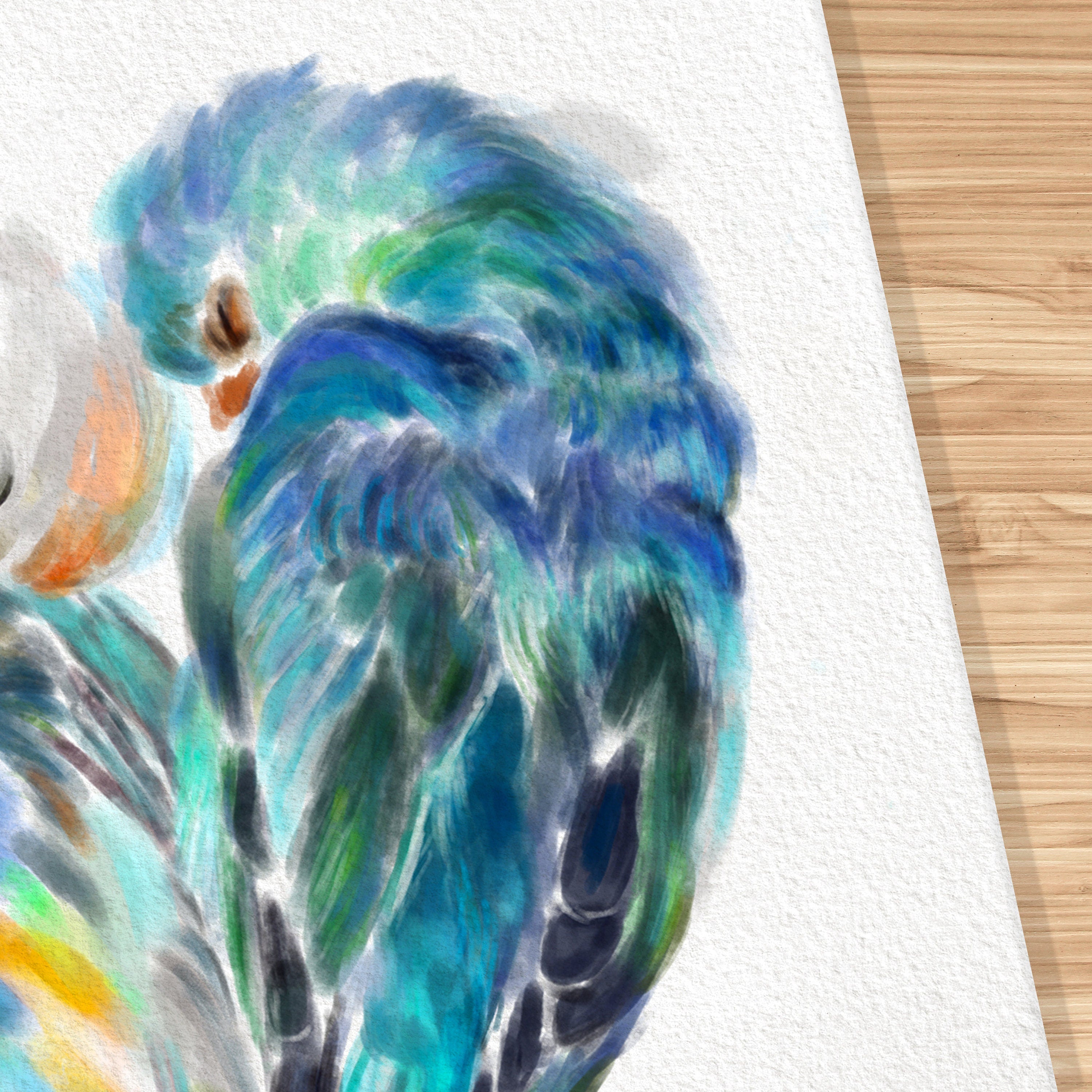 Personalized Unique Wedding Gift - Lovebird Painting for Couples