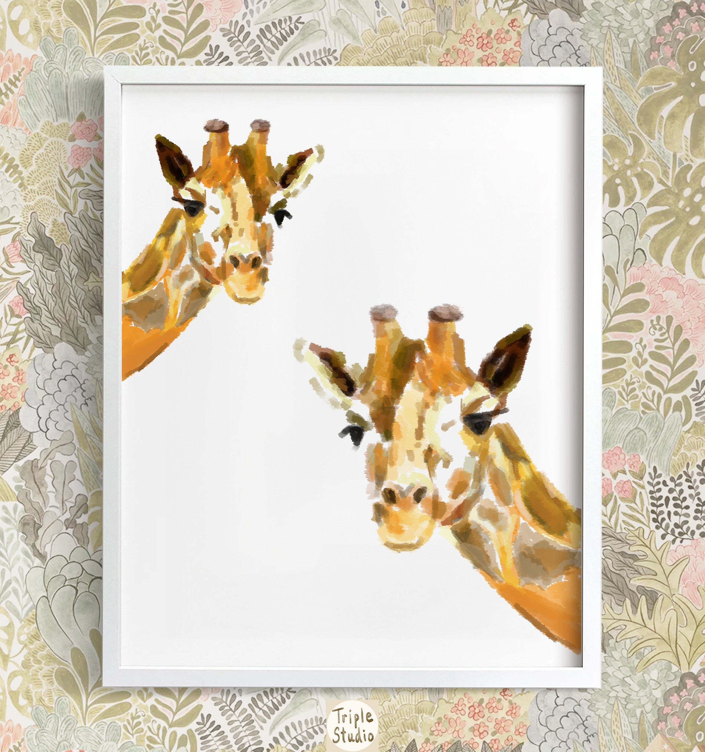 Giraffes Art Print