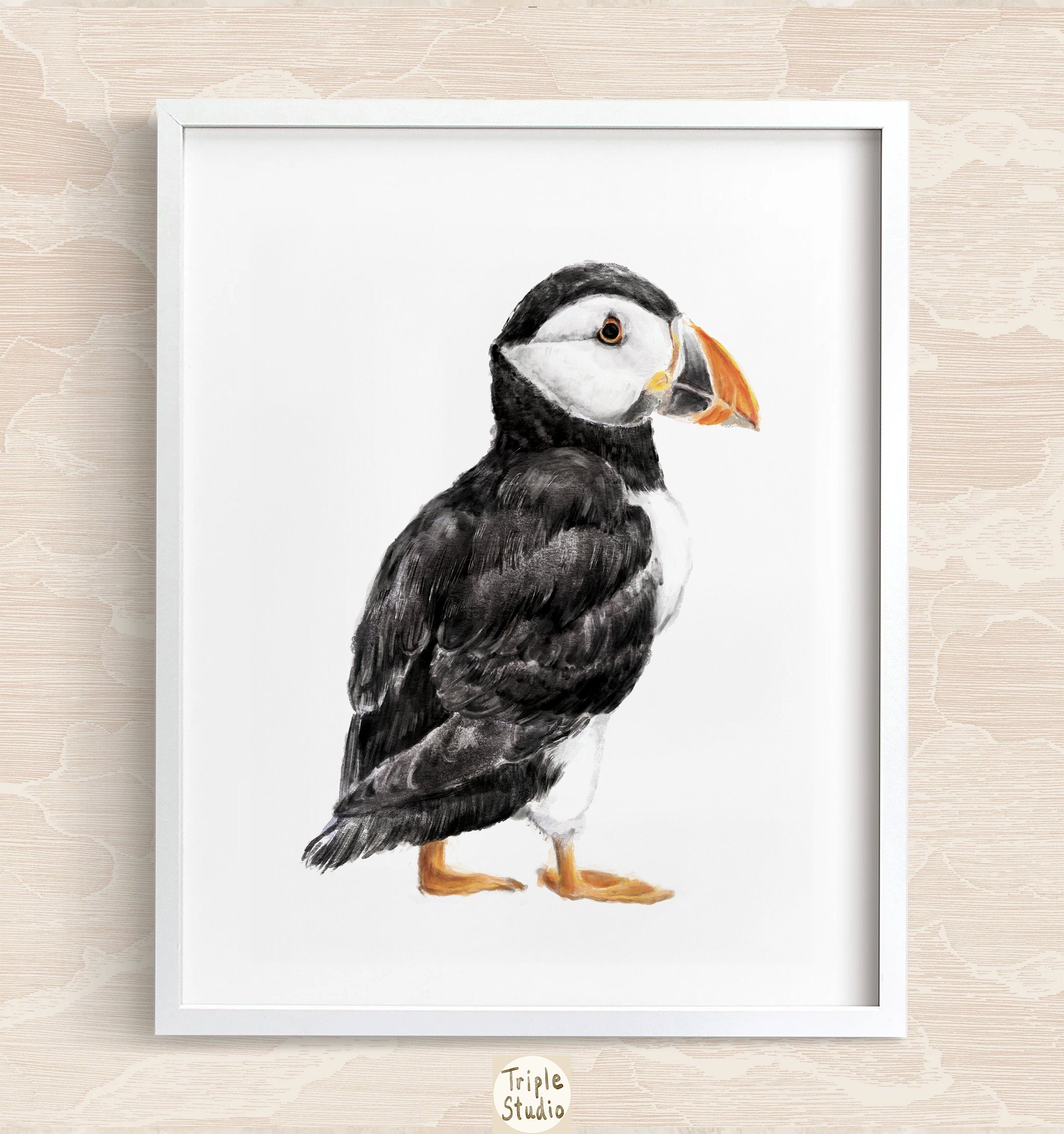 Puffin Bird Art Print
