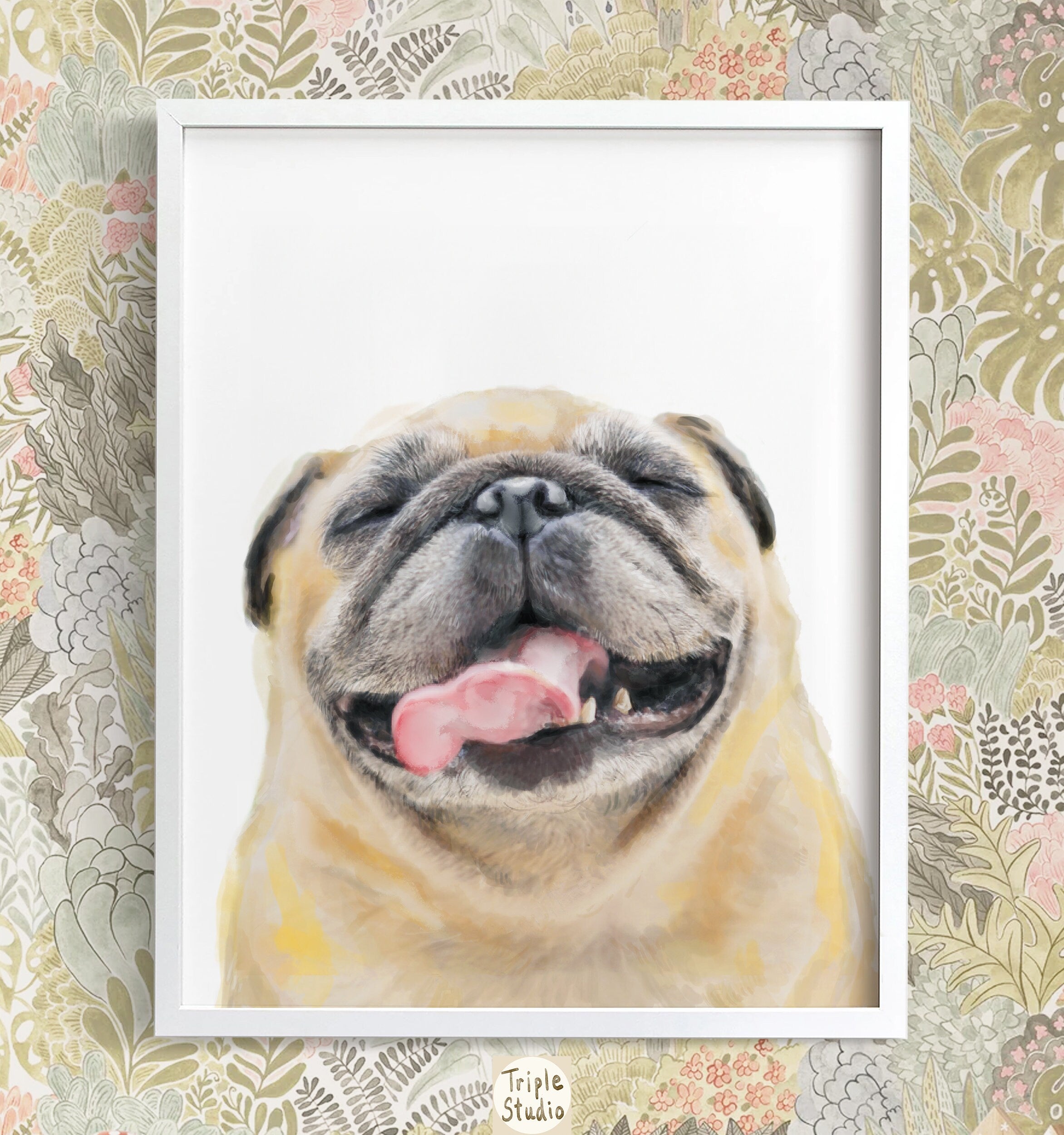 Pug Art Print