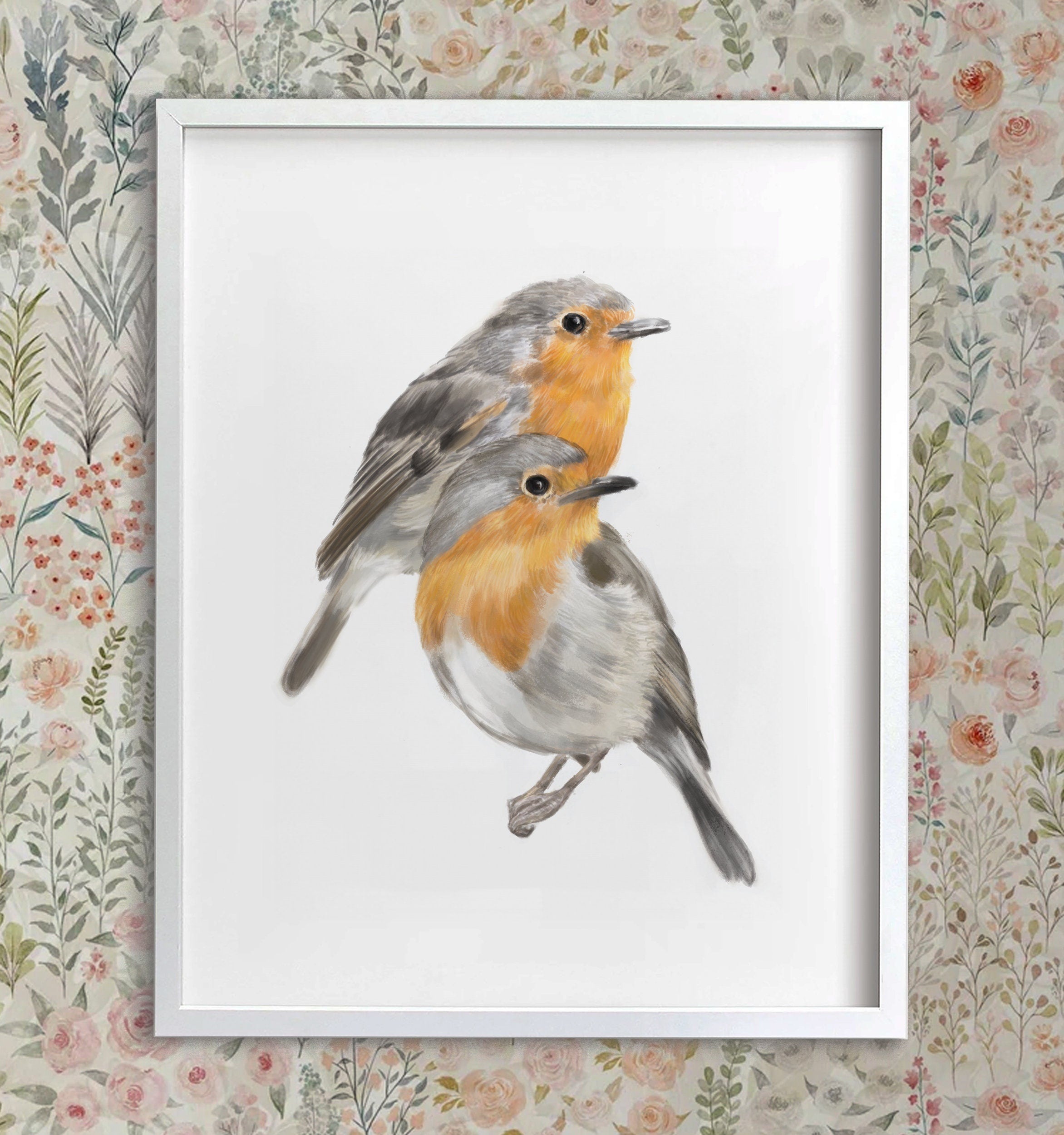 Robin Bird Friendship Art Print