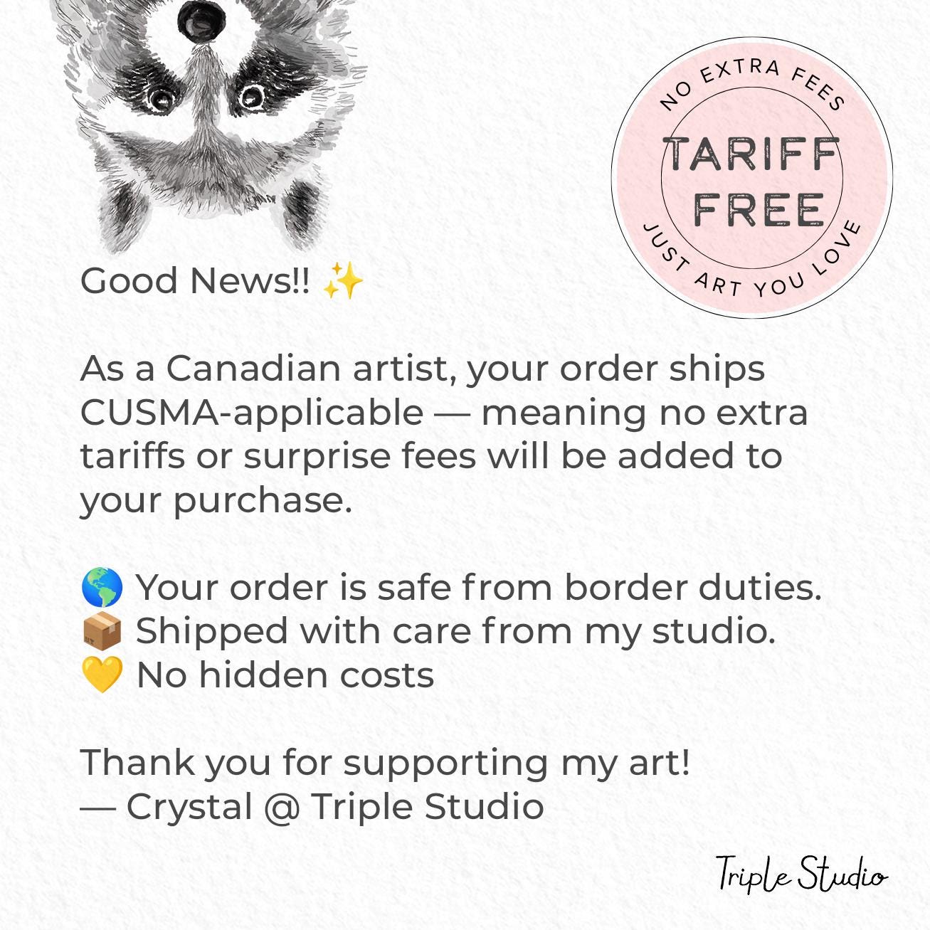 Grey Shorthair Cat Blank Card – 4x6” Watercolor Art Print, Frameable Greeting Card for Cat Lovers