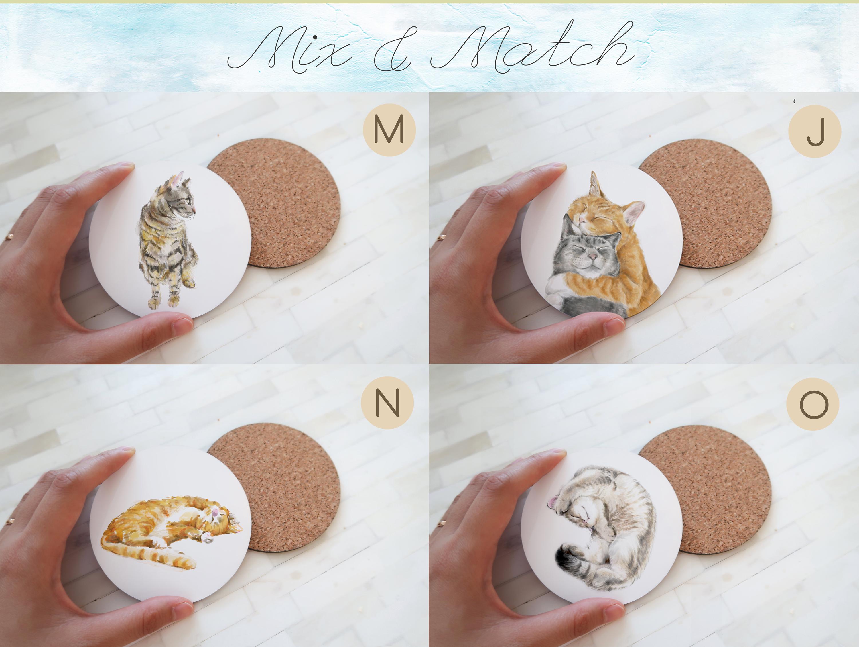 Bunny Lover Gift - Rabbit Drink Coaster with Cork Backing, Glossy Woodland Animal Art, Unique Housewarming Present, Coffee Table Decor