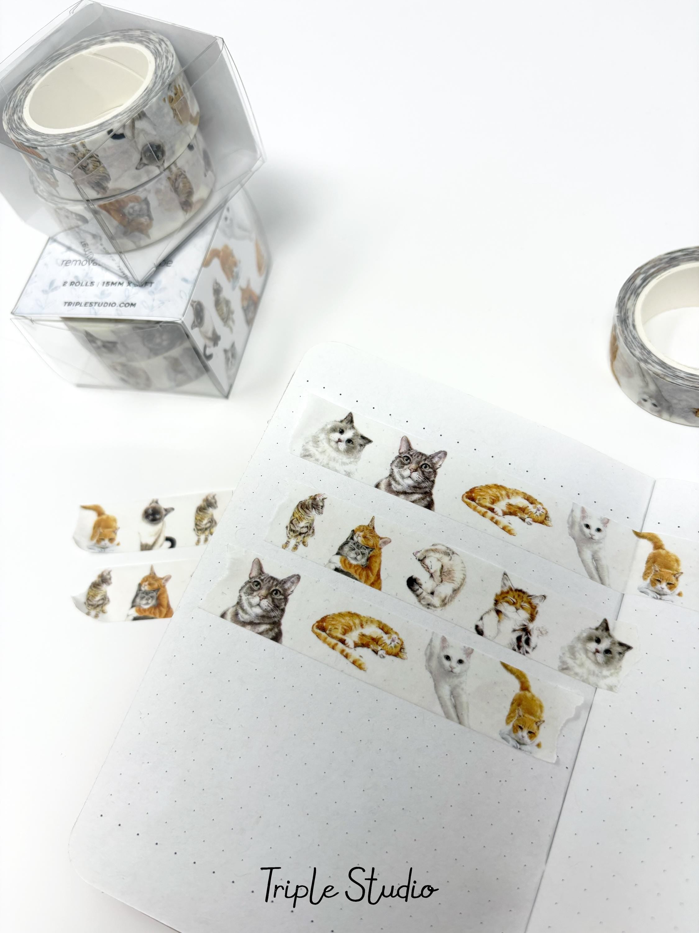 Cat Washi Tape (2 Rolls)