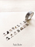 Cat Washi Tape, Vol 1 (2 Rolls)