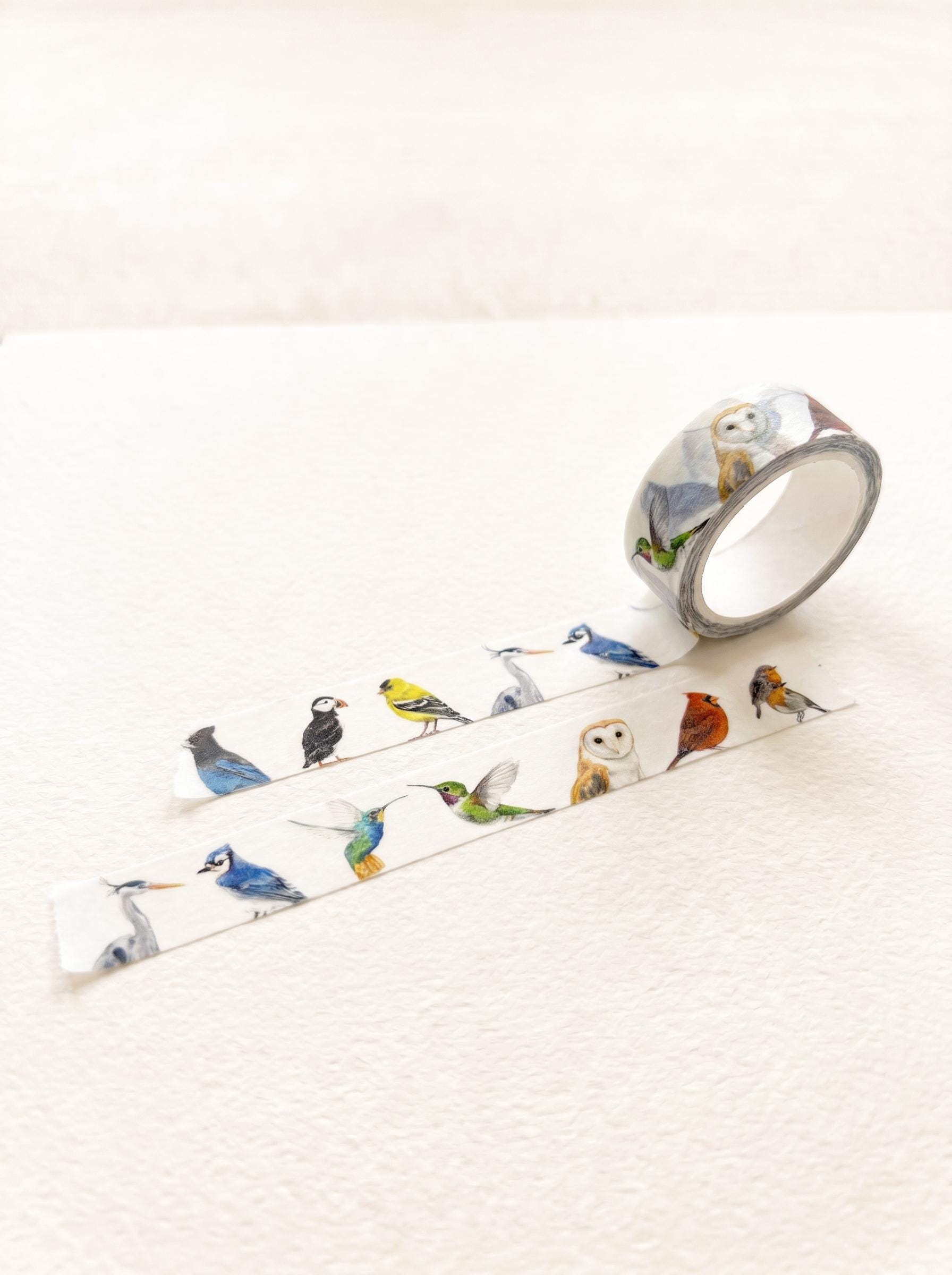 Colorful Bird Washi Tape (2 Rolls)