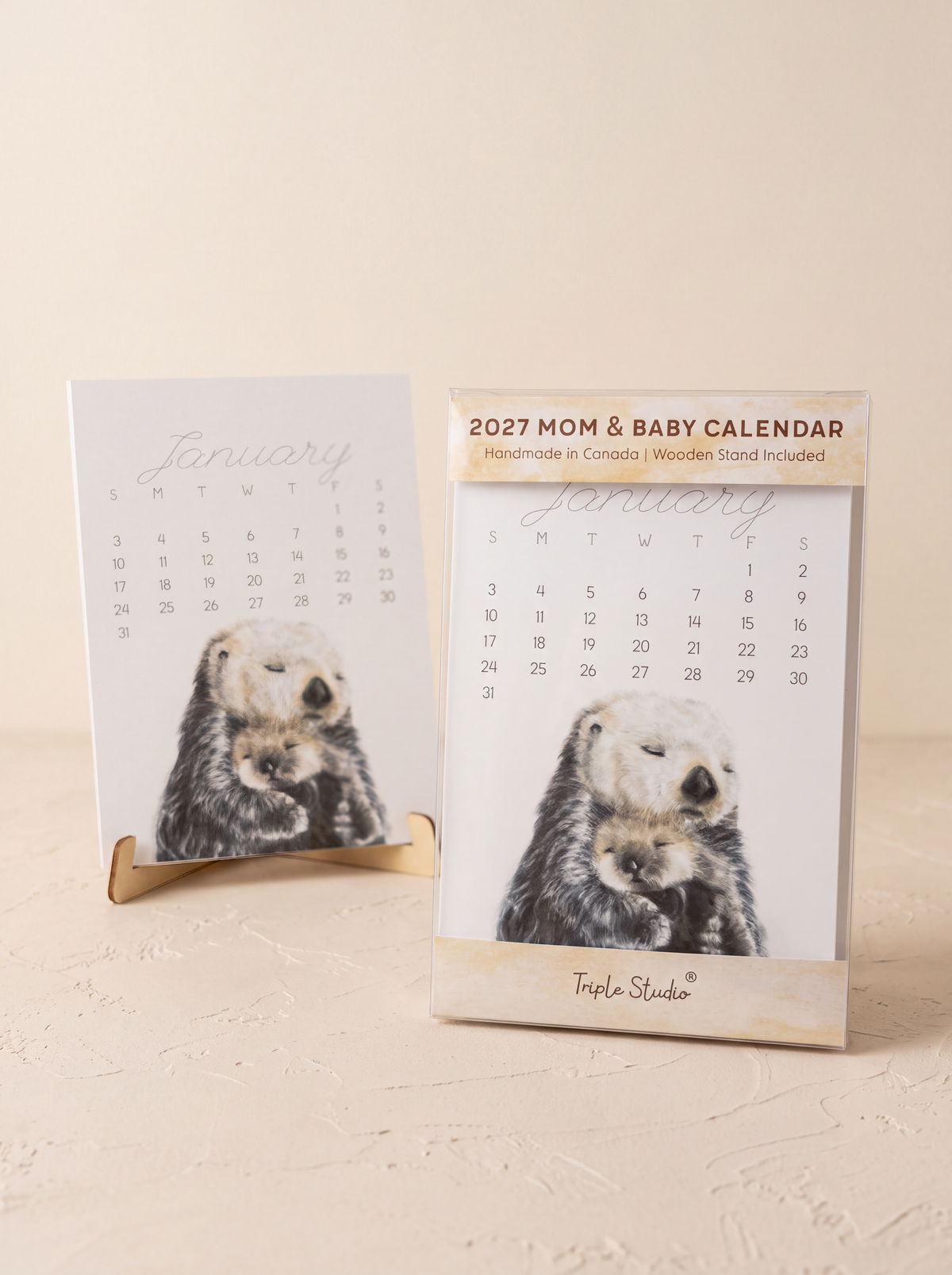 2027 Desk Calendar: Baby & Mommy