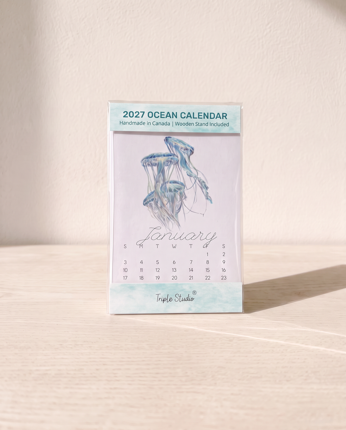2027 Desk Calendar: Ocean Animal