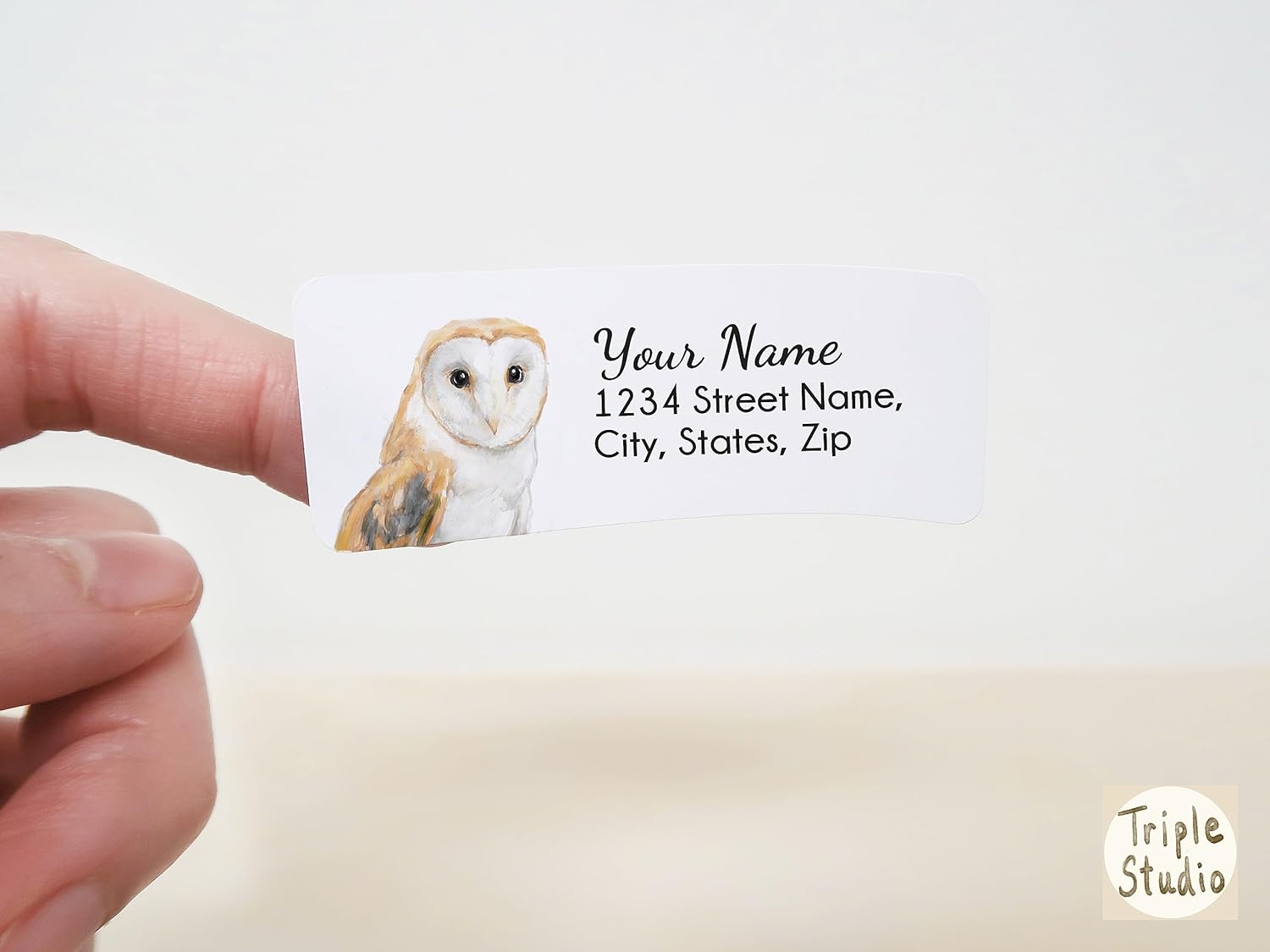 Bohemian Owl Personalized Return Address Labels – Custom Boho Mailing Stickers