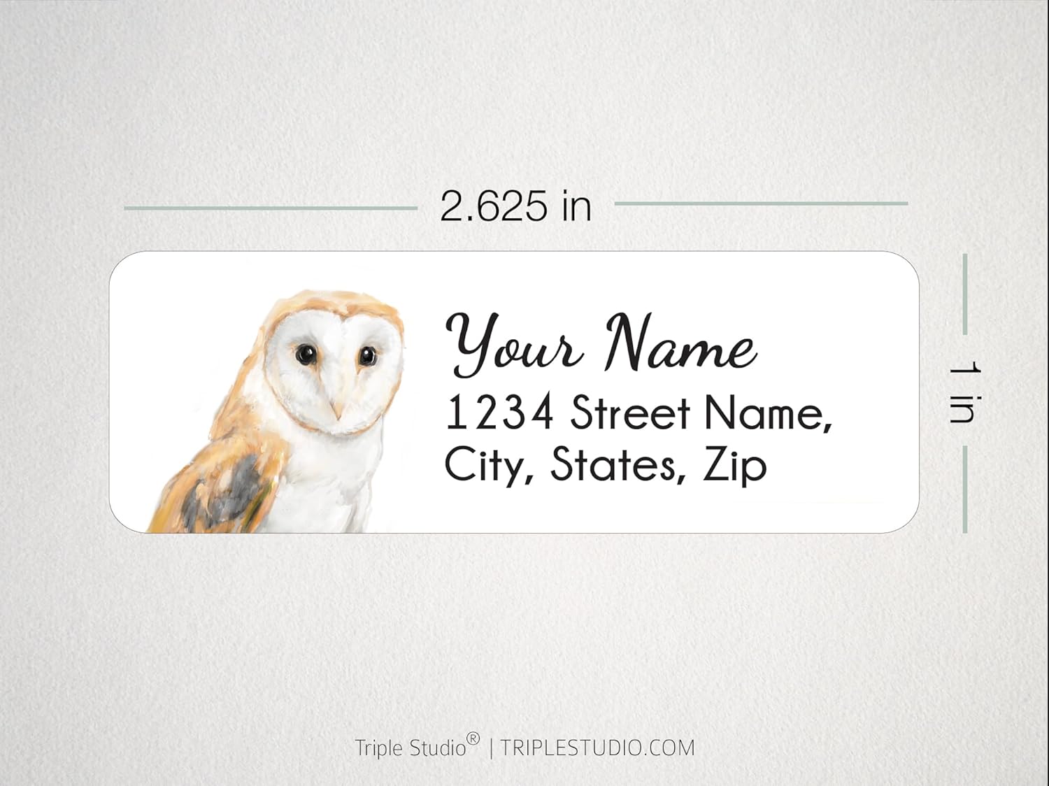 Bohemian Owl Personalized Return Address Labels – Custom Boho Mailing Stickers