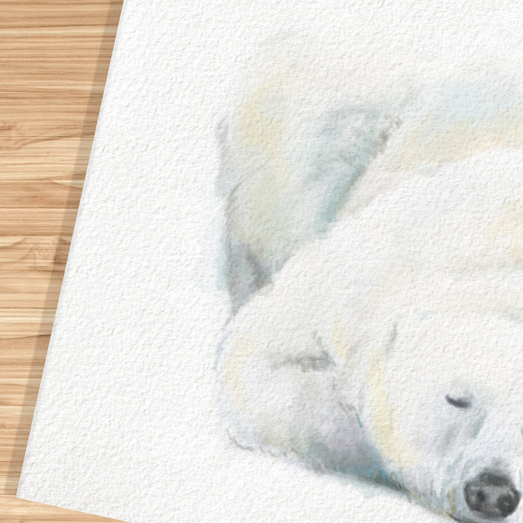 Polar Bear Sweet Dreams Minimalist Art Print