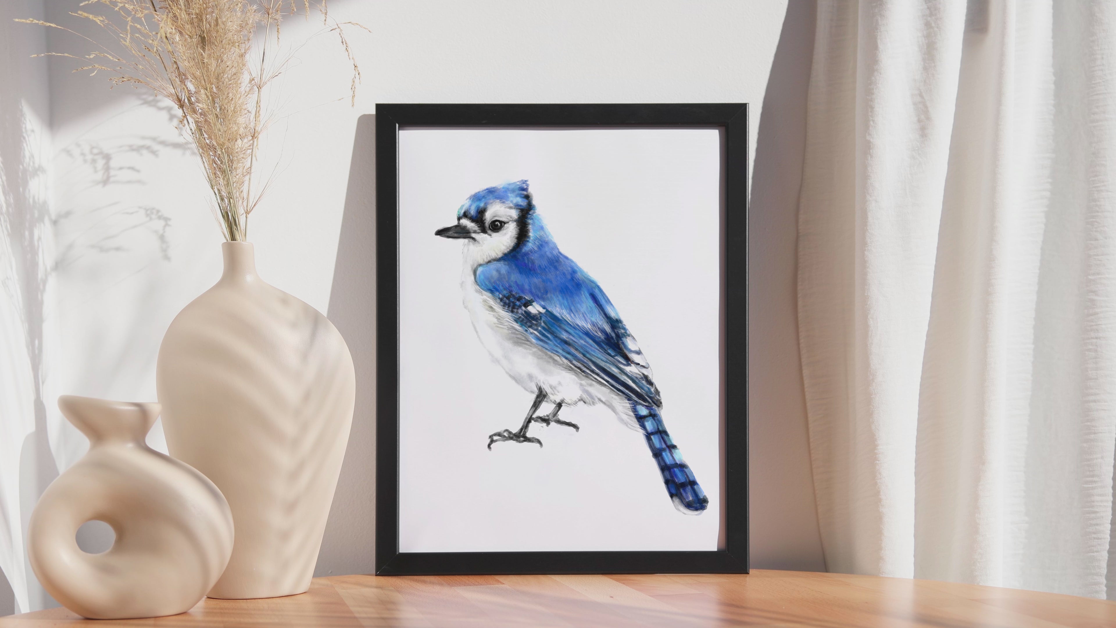 Blue Jay Bird Art Print
