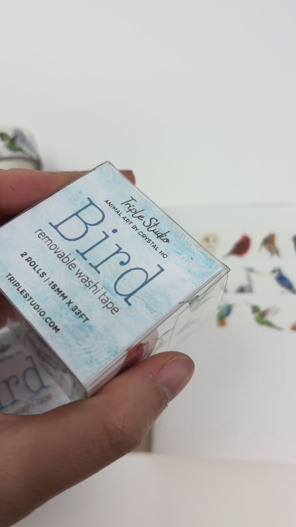 Colorful Bird Washi Tape (2 Rolls)