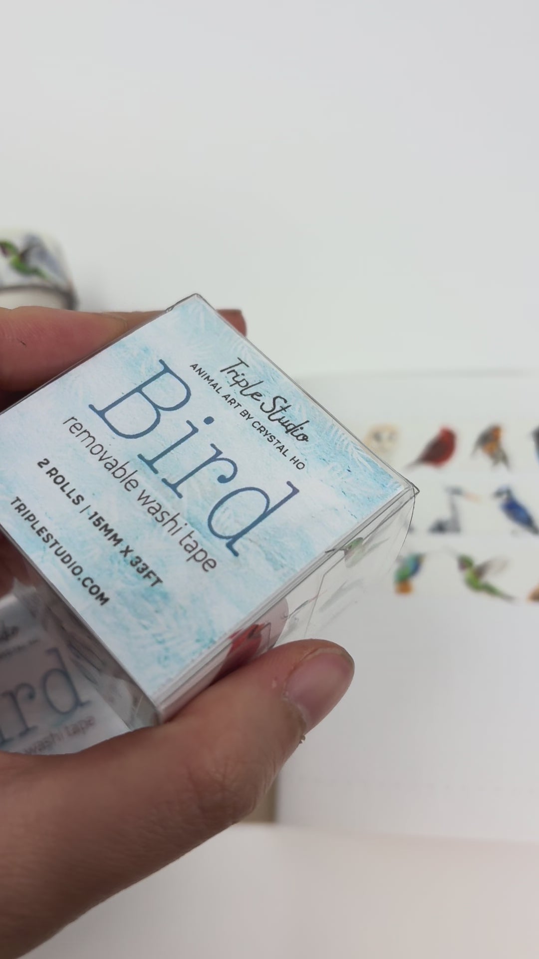 Colorful Bird Washi Tape (2 Rolls)