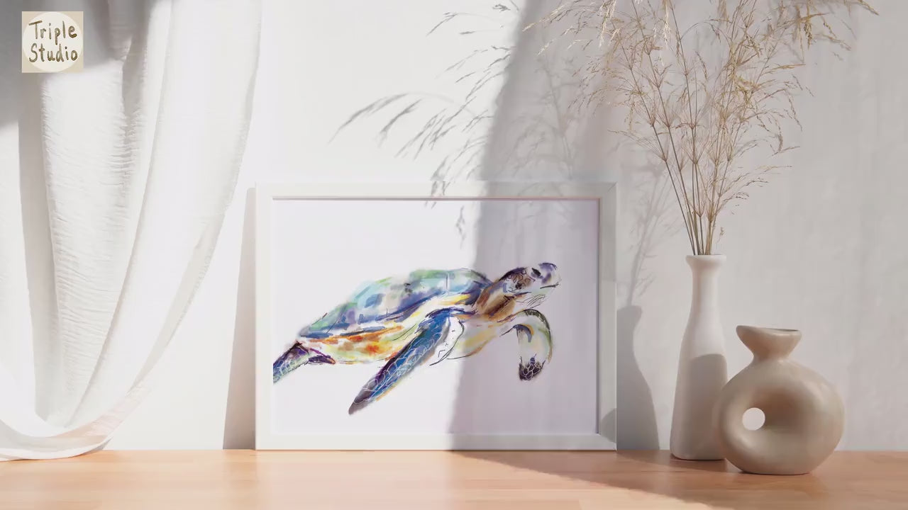Turtle Art Print
