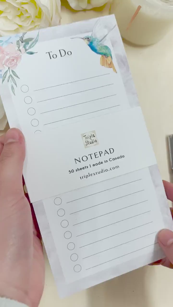 Hummingbird To-Do List Notepad