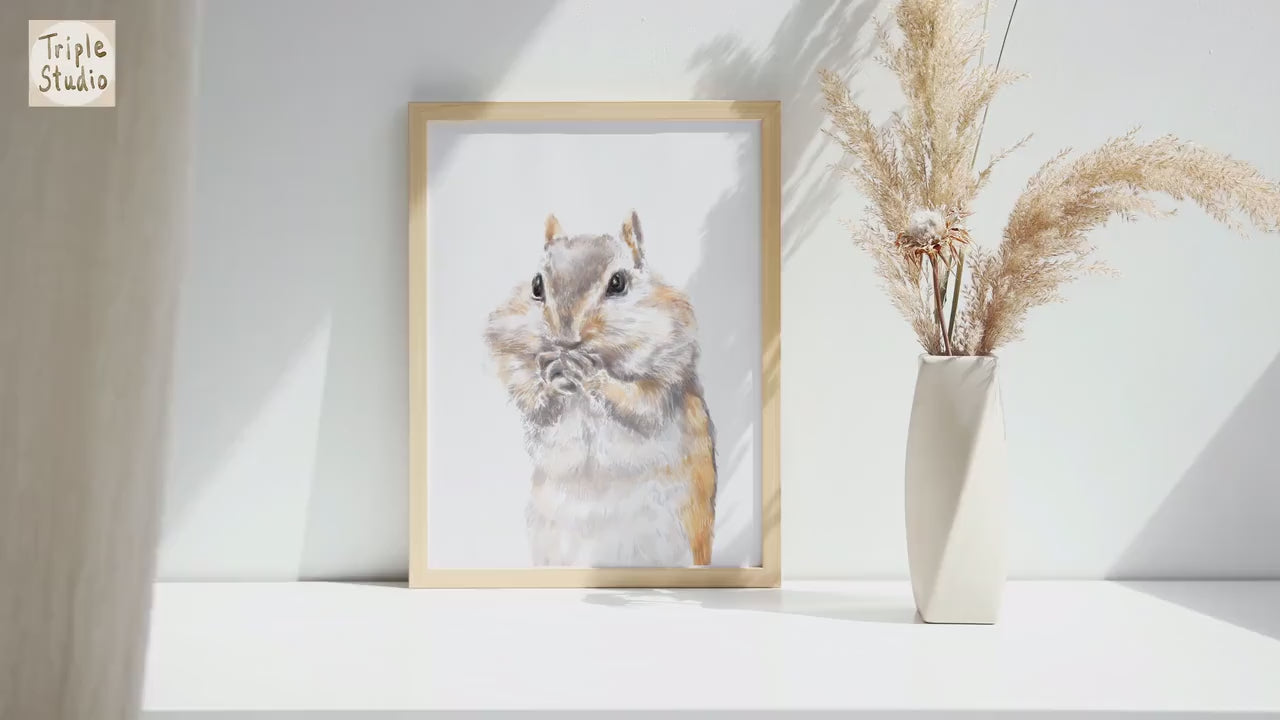 Chipmunk Art Print