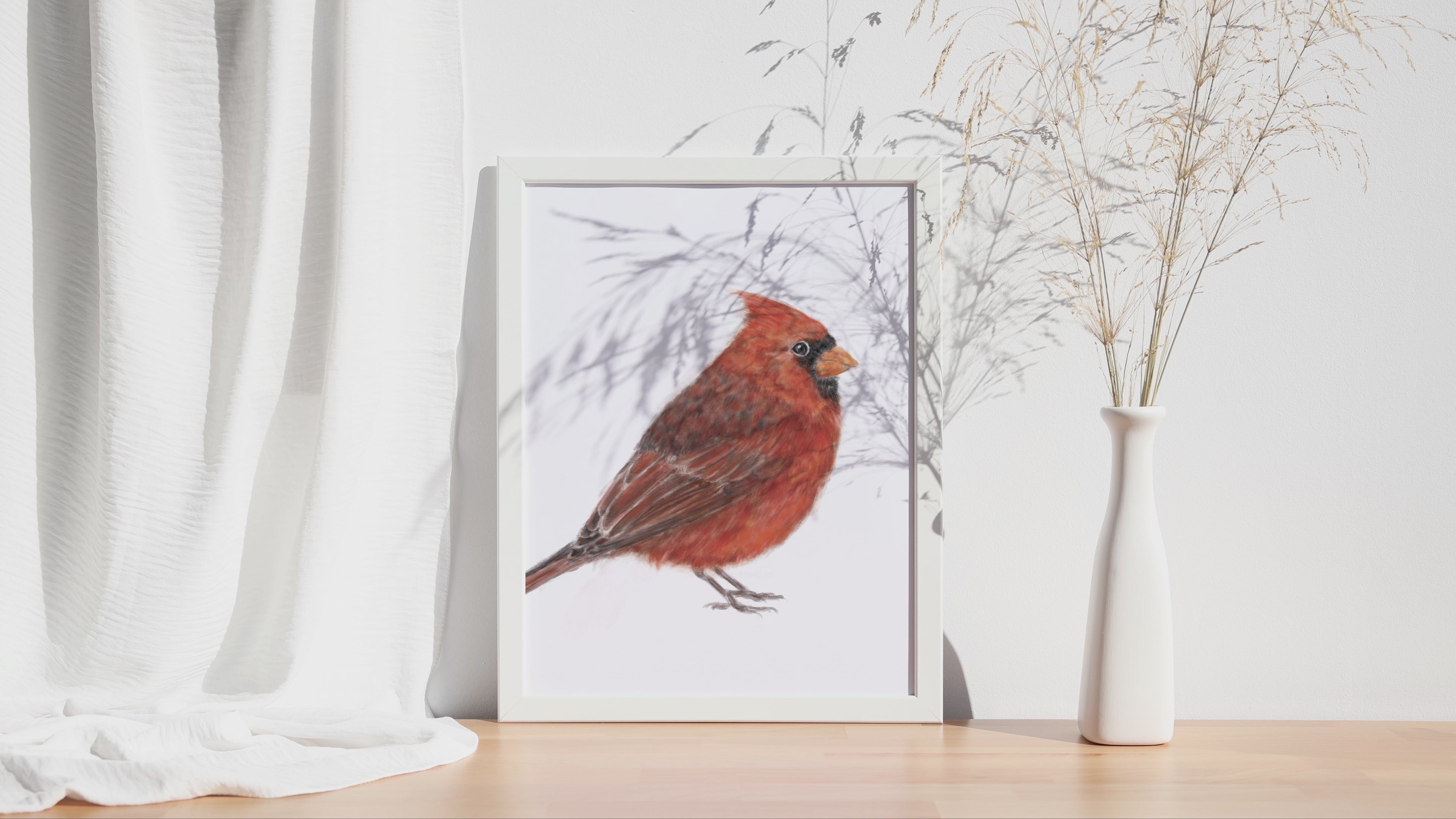Red Cardinal Bird Art Print