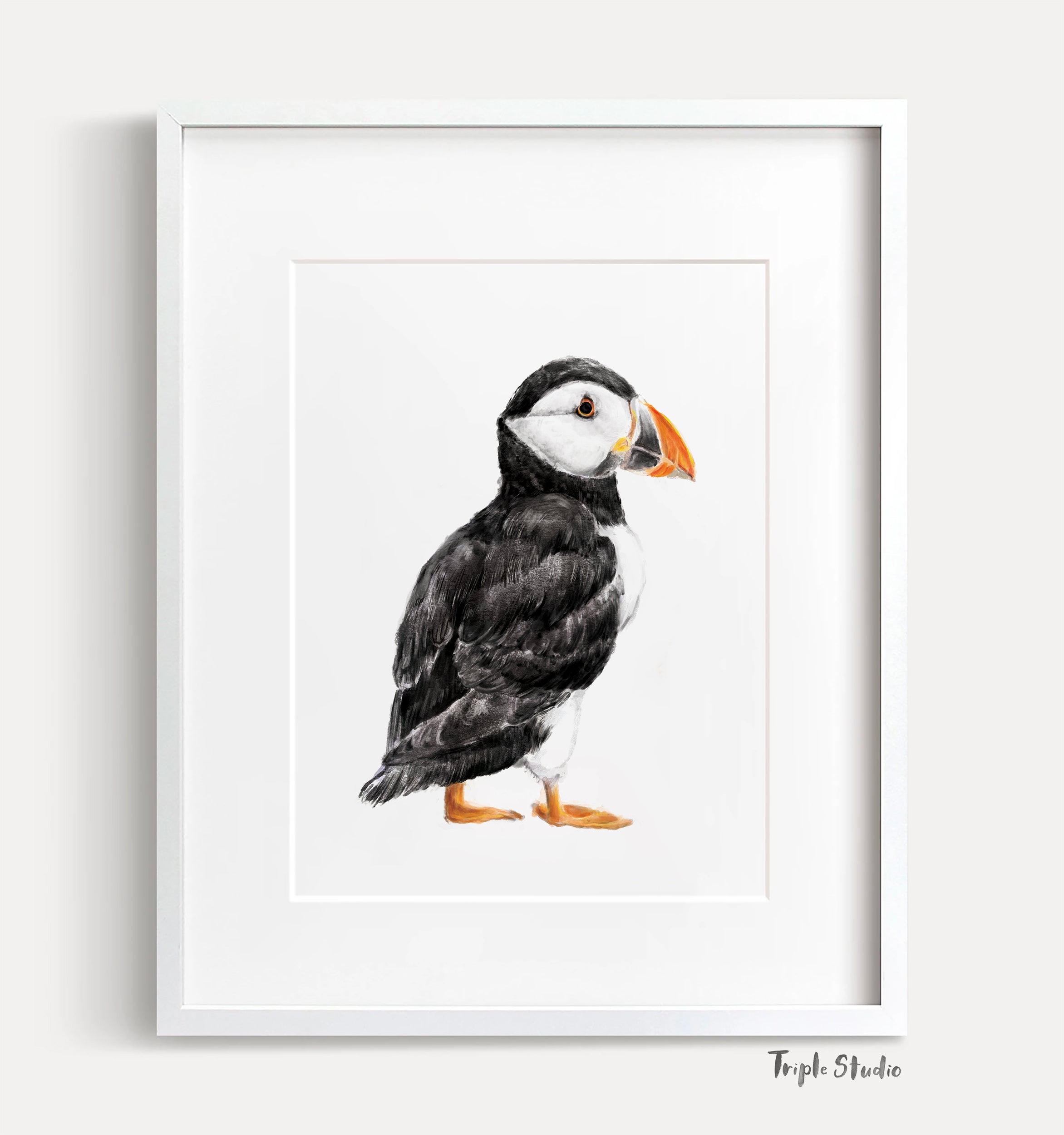Puffin Bird Art Print