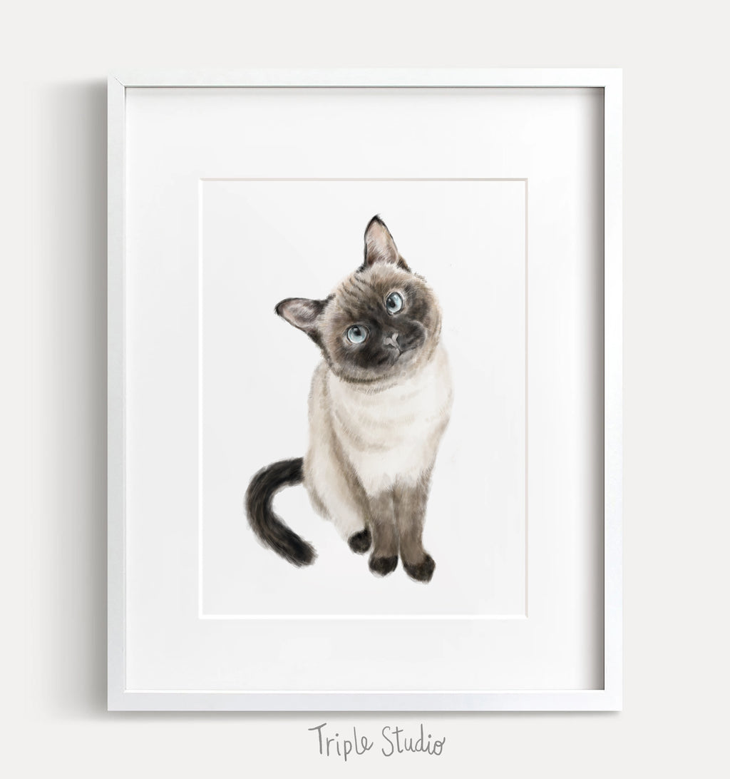 Siamese Art Print