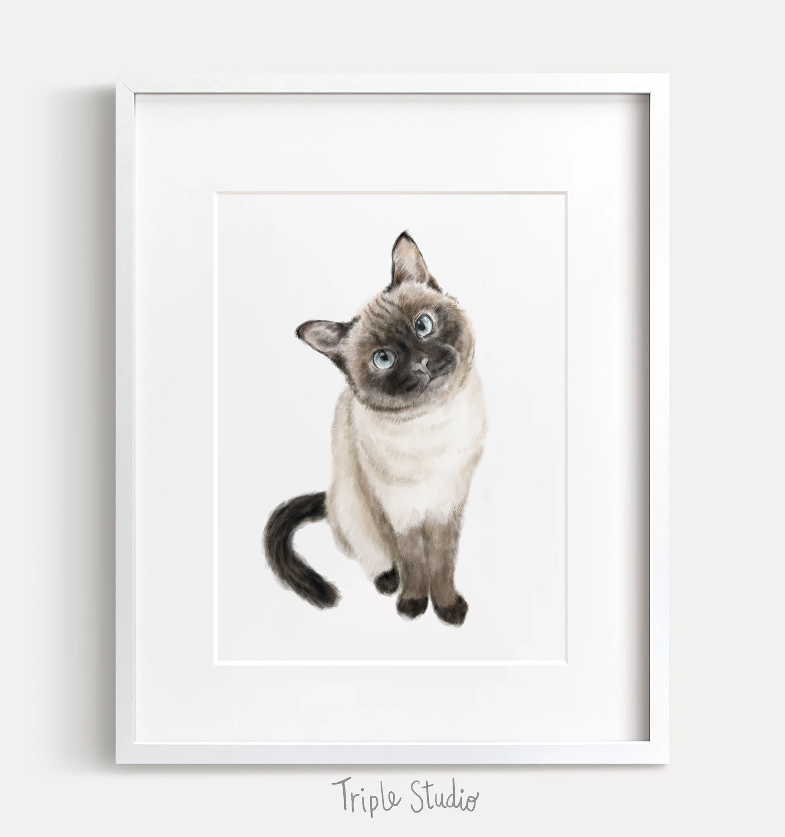 Siamese Art Print